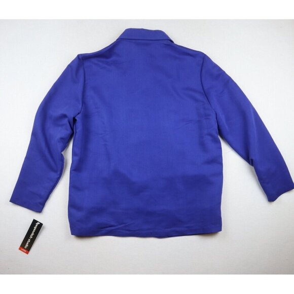 POPOVITCH STUDIO - WOMEN'S BLUE EMBROIDERED BUTTON-UP SHIRT - SIZE L - Picture 5 of 5